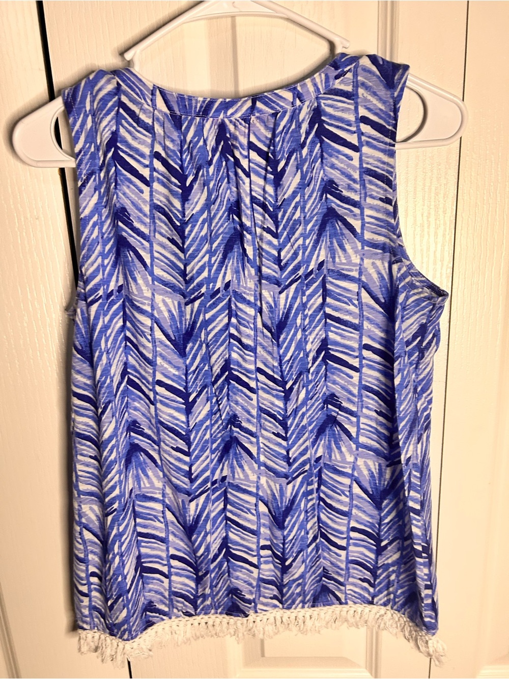 Lilly Pulitzer Kipper Top Tank Blouse Lapis Blue Costa Verde Women’s XS‎ Beach - Picture 6 of 7